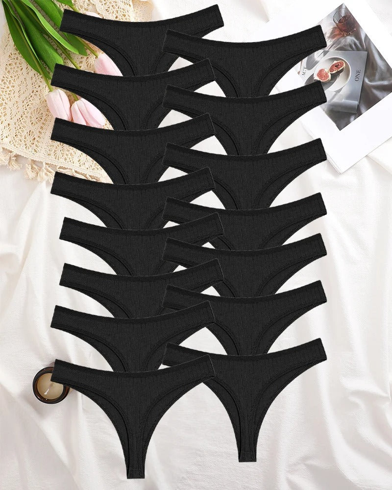 15Pcs Cotton Panties G-String Women Panties