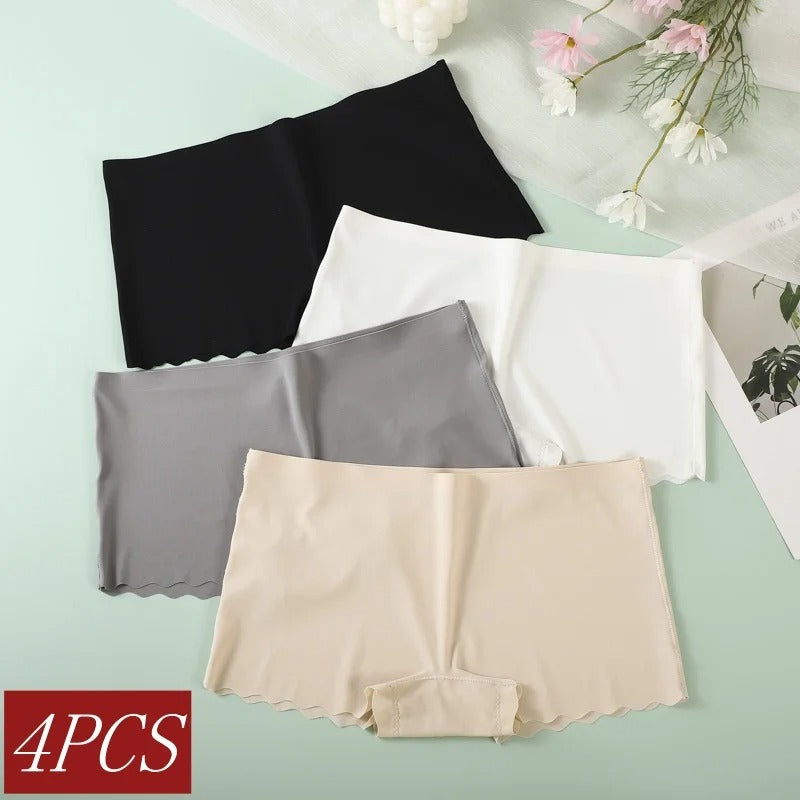 4Pcs/Set Ice Silky Panties