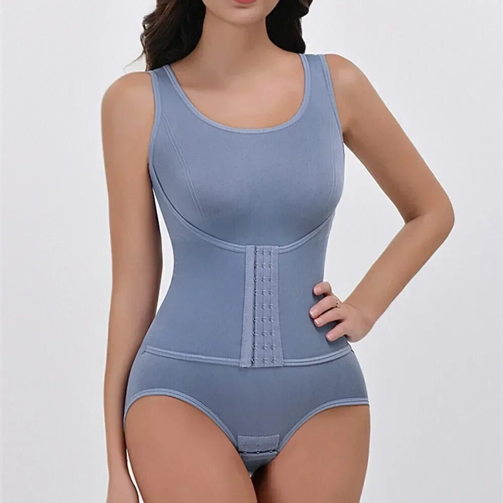 2025 New Bodysuit Shapewear with Zipper Belt Women