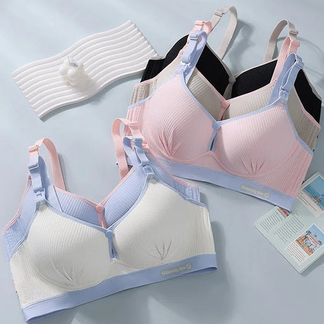 Cotton Double Button Breastfeeding Bra