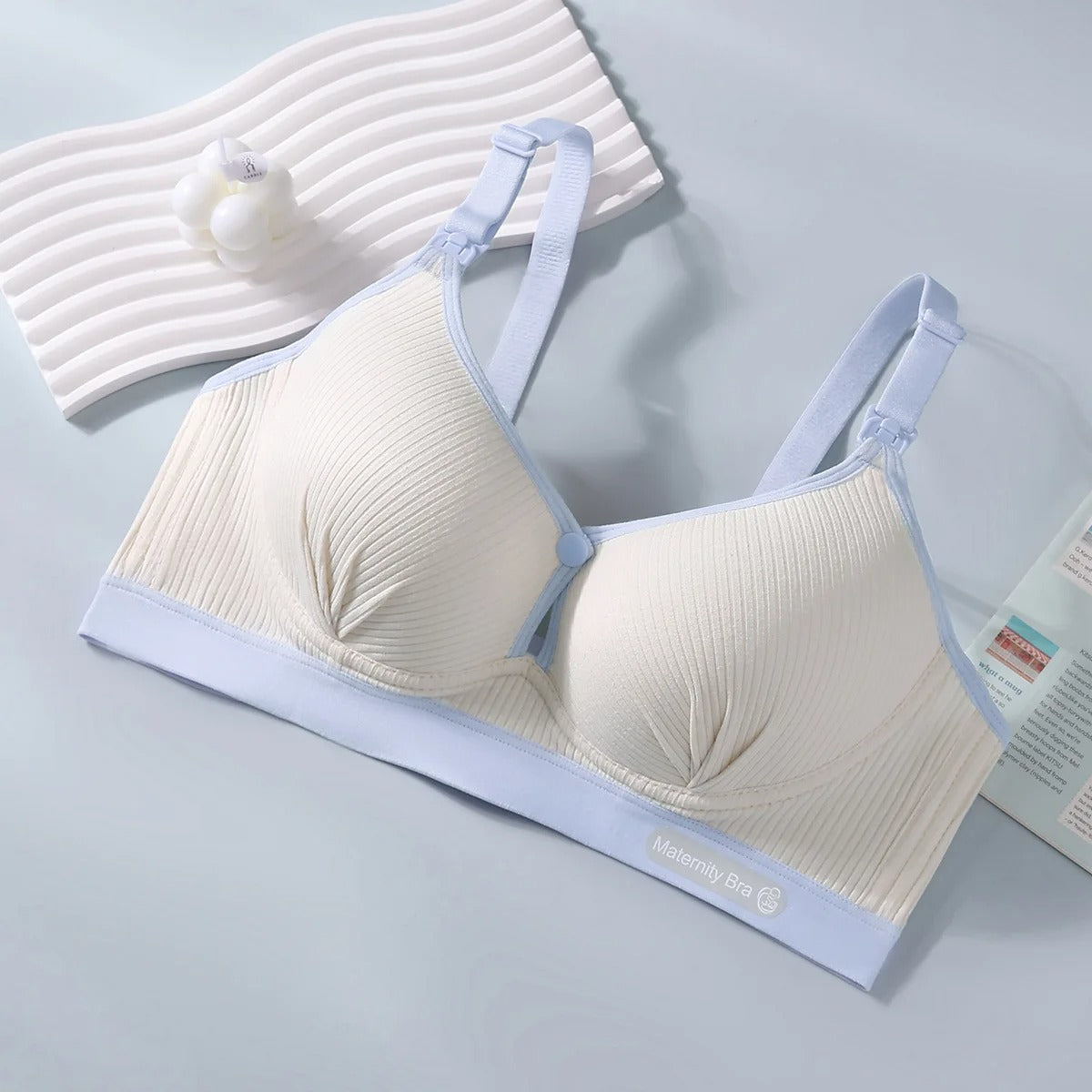 Cotton Double Button Breastfeeding Bra