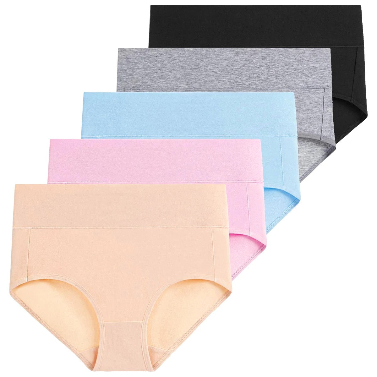 5pcs Women's Breathable Cotton Panties