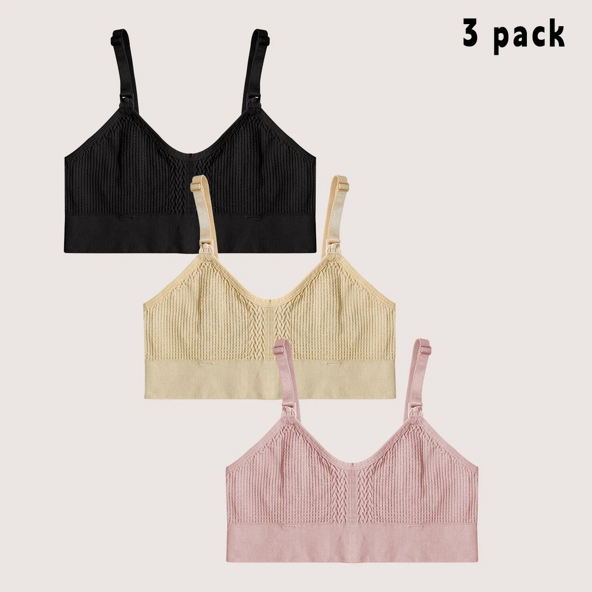 3 PCS Women's Nursing Bra