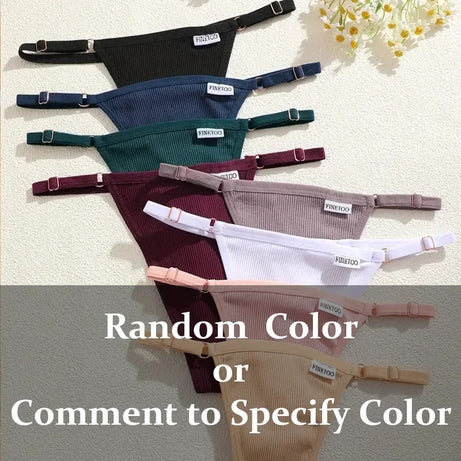 5Pcs Women's Cotton Adjustable Waist