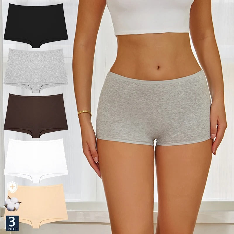 FINETOO 3PCS/SET Women's Cotton Panties