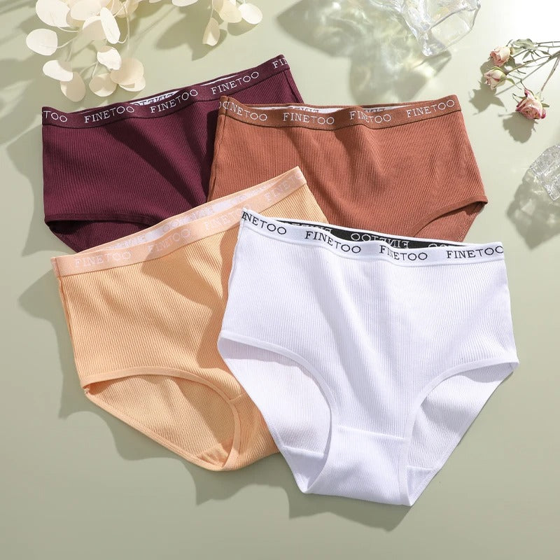 3Pcs/Set Women's Ribbed Striped