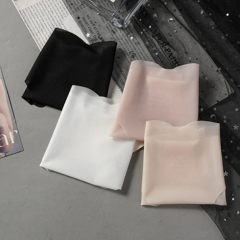 3 PcsWomen's Low Waist Light Transparent Panties