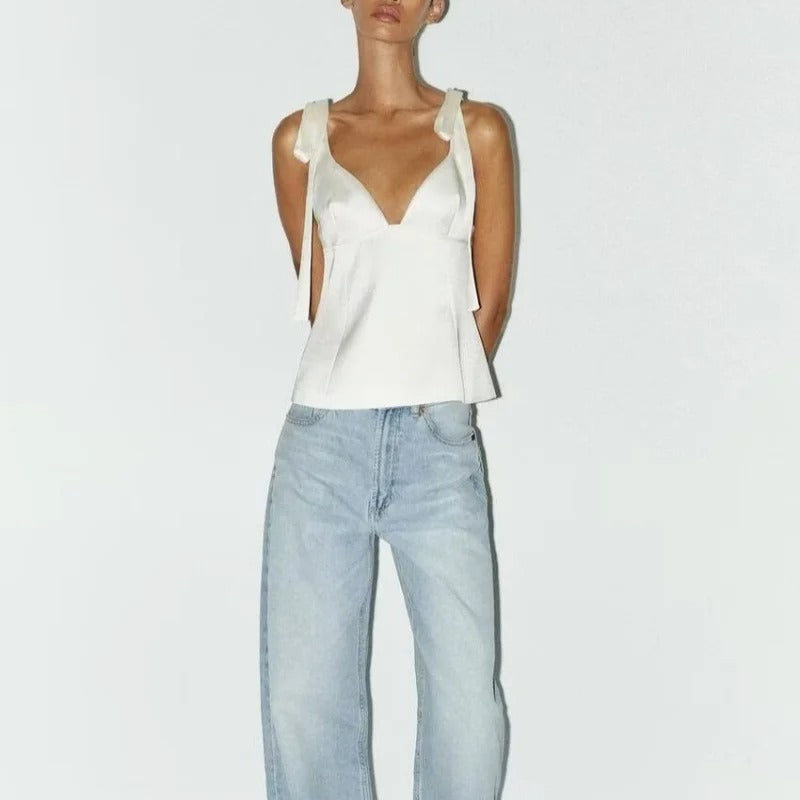 slim V-neck camisole