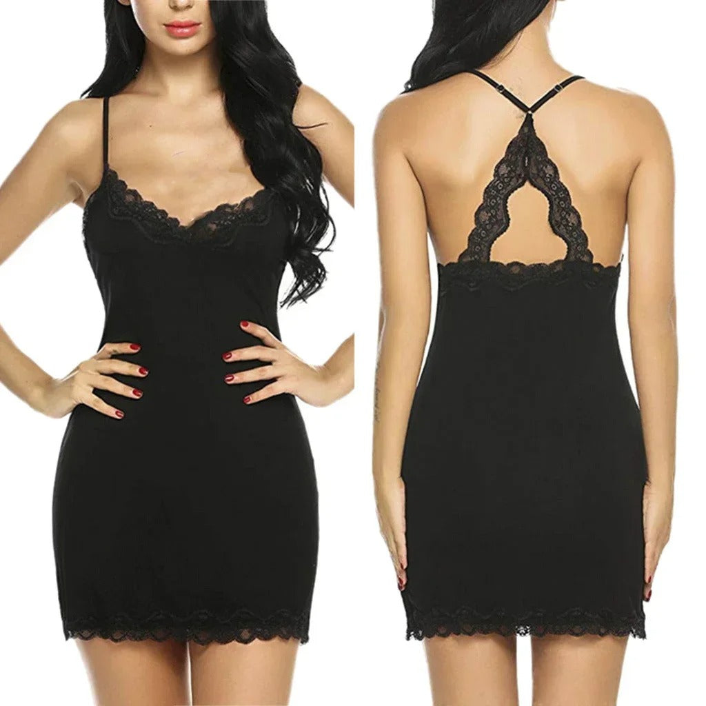 Sleepwear Silk Satin Nightdress