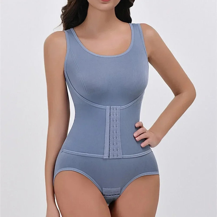 2025 New Bodysuit Shapewear with Zipper Belt Women