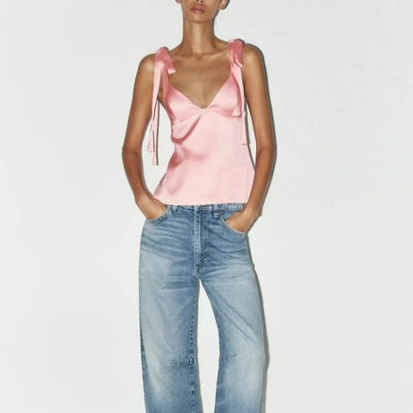 slim V-neck camisole