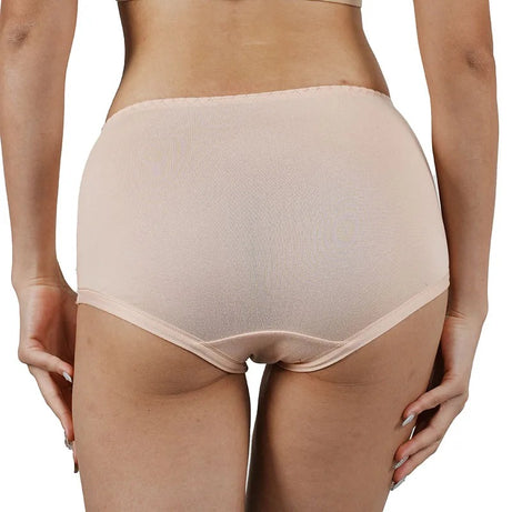 4Pcs Women High Panties Lace Floral Crochet