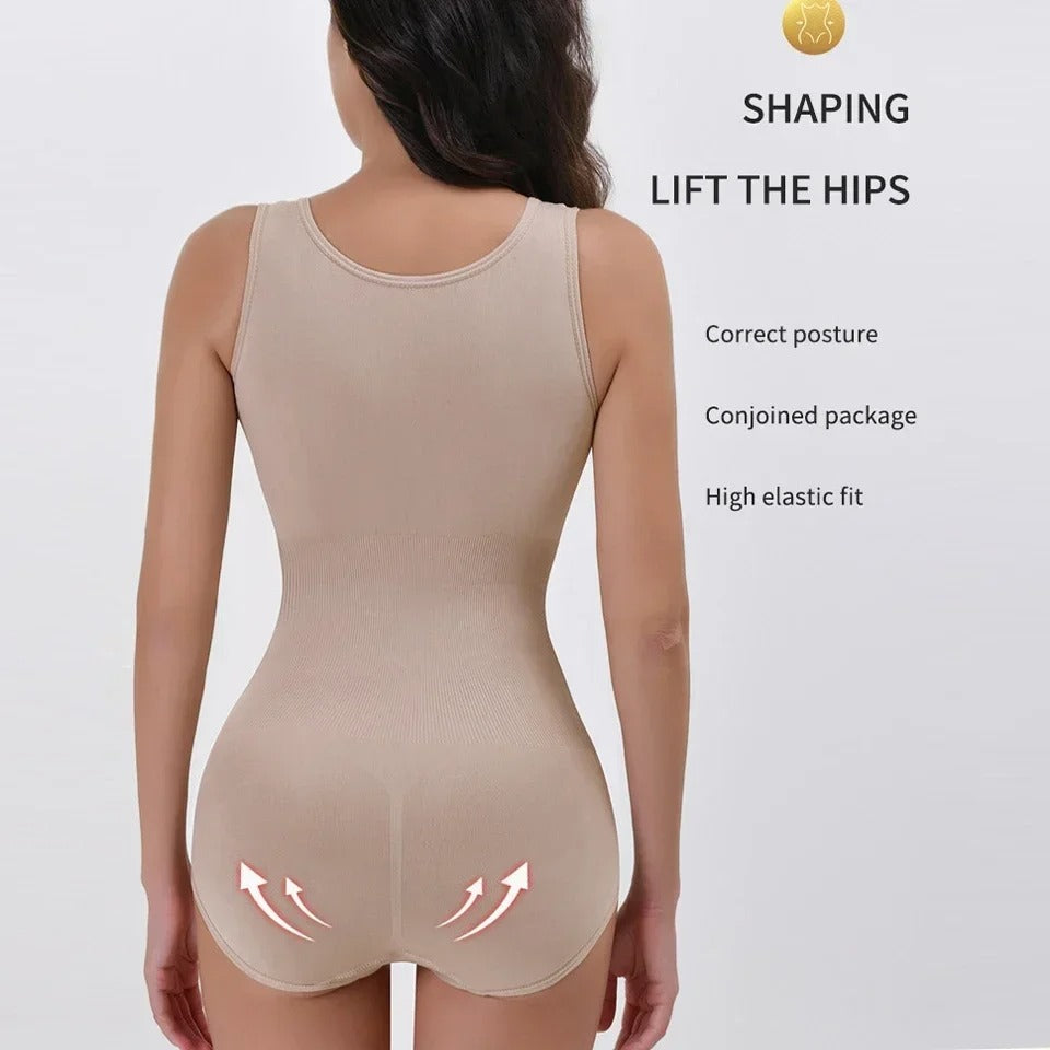 2025 New Bodysuit Shapewear with Zipper Belt Women