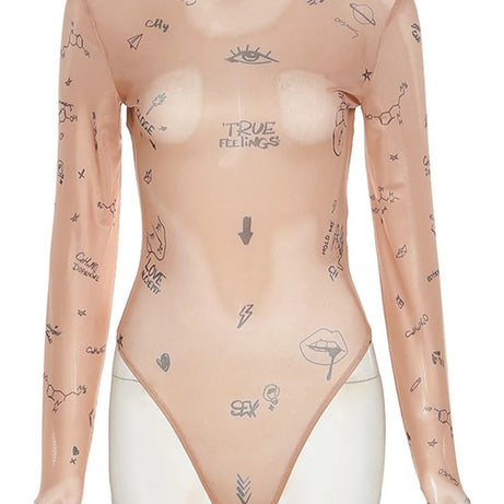 Sexy tight-fitting one-piece