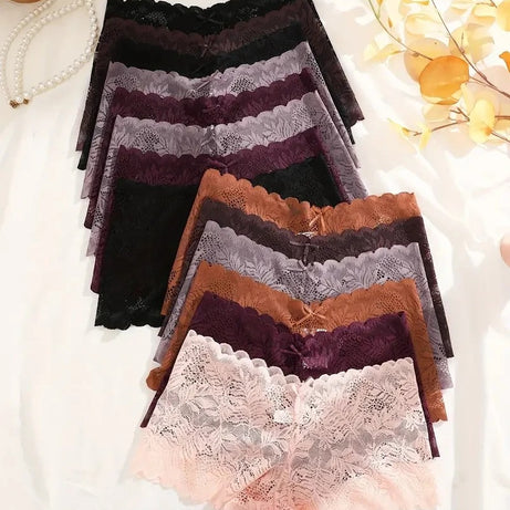 14Pcs/Set Women Lace Boyshorts Sexy