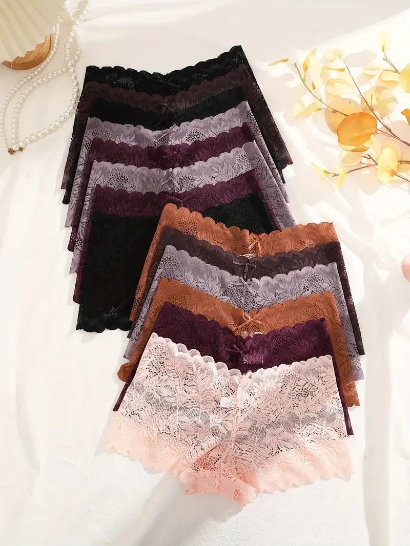 14Pcs/Set Women Lace Boyshorts Sexy