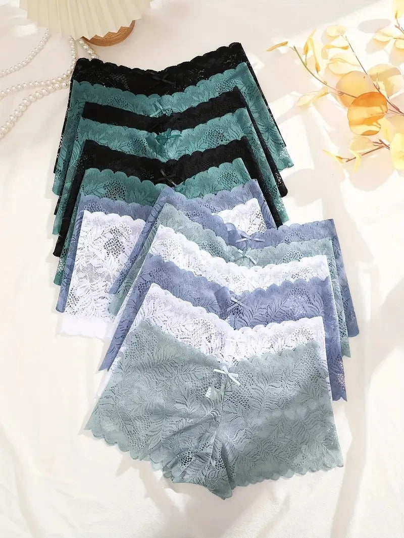 14Pcs/Set Women Lace Boyshorts Sexy