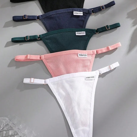 5Pcs Women's Cotton Adjustable Waist